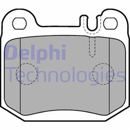 LP1705 Комплект тормозных колодок, дисковый тормоз DELPHI     
