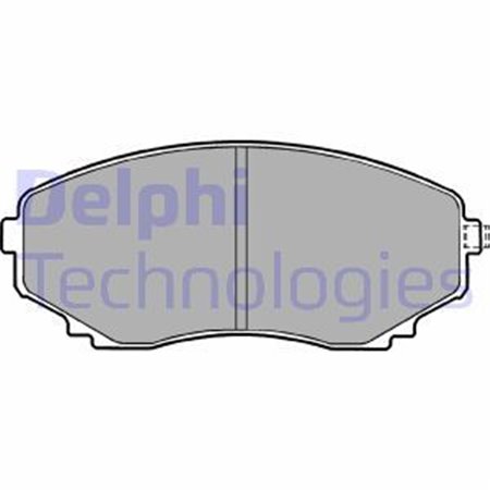 LP1095 Комплект тормозных колодок, дисковый тормоз DELPHI