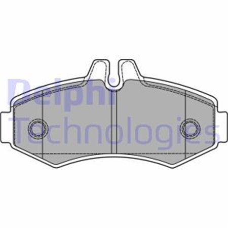 LP1425 Комплект тормозных колодок, дисковый тормоз DELPHI