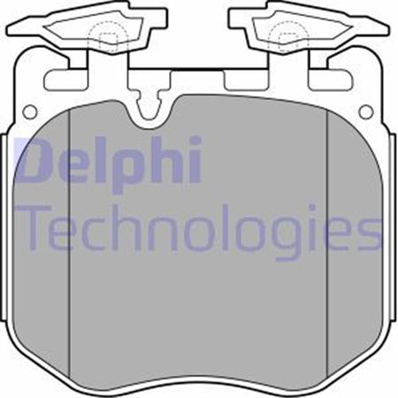 LP3304 Комплект тормозных колодок, дисковый тормоз DELPHI     