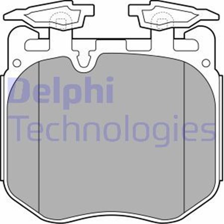 LP3304 Комплект тормозных колодок, дисковый тормоз DELPHI