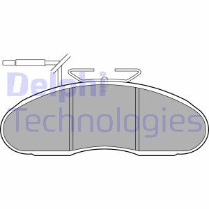LP1105 Brake Pad Set, disc brake DELPHI - Top1autovaruosad