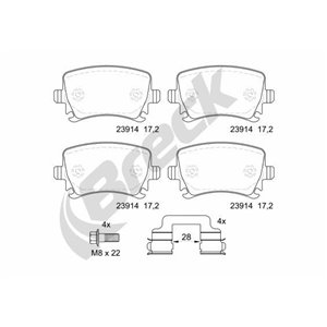 23914 00 704 10  Brake pads set BRECK 