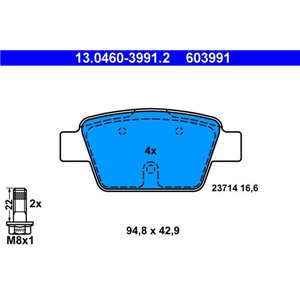 13.0460-3991.2 Jarrupalasarja, levyjarru ATE - Top1autovaruosad