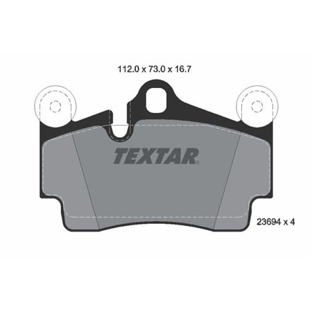 2369402 Brake Pad Set, disc brake TEXTAR