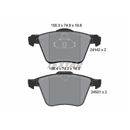 2414201 Brake Pad Set, disc brake TEXTAR