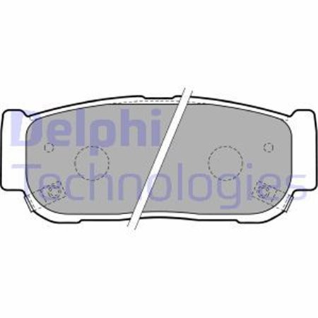 LP1797 Комплект тормозных колодок, дисковый тормоз DELPHI     
