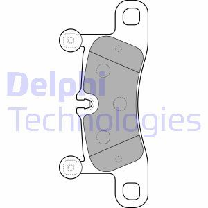 LP2233 Brake Pad Set, disc brake DELPHI - Top1autovaruosad