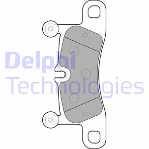 LP2233 Комплект тормозных колодок, дисковый тормоз DELPHI     