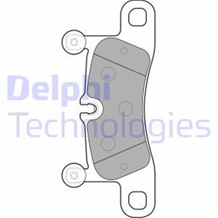 LP2233 Brake Pad Set, disc brake DELPHI