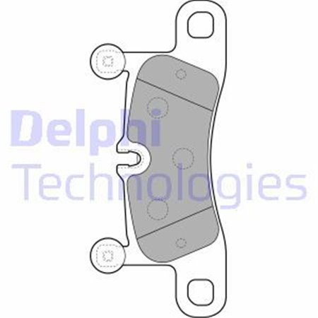 LP2233 Комплект тормозных колодок, дисковый тормоз DELPHI