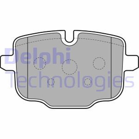 LP2246 Brake Pad Set, disc brake DELPHI