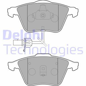 LP1825 Комплект тормозных колодок, дисковый тормоз DELPHI - Top1autovaruosad