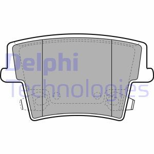 LP2035 Комплект тормозных колодок, дисковый тормоз DELPHI     