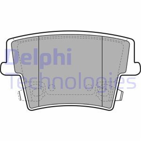 LP2035 Brake Pad Set, disc brake DELPHI