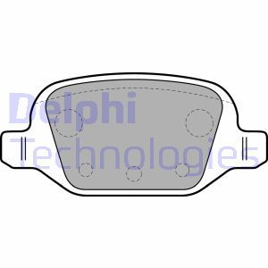 LP1678 Комплект тормозных колодок, дисковый тормоз DELPHI     