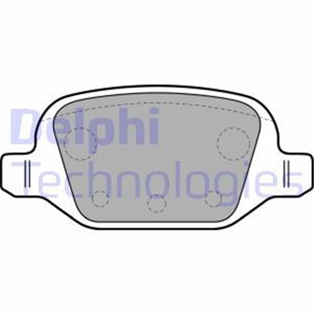 LP1678 Комплект тормозных колодок, дисковый тормоз DELPHI