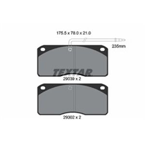 2903902 Комплект тормозных колодок, дисковый тормоз TEXTAR - Top1autovaruosad