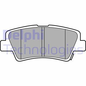 LP3587 Комплект тормозных колодок, дисковый тормоз DELPHI     