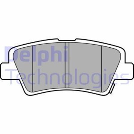 LP3587 Brake Pad Set, disc brake DELPHI