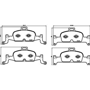 P 85 164X Brake Pad Set, disc brake BREMBO - Top1autovaruosad