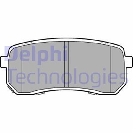 LP3178 Brake Pad Set, disc brake DELPHI