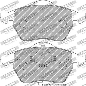 FDS1463 Тормозные колодки   тюнингованные FERODO     