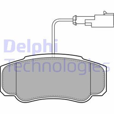 LP2054 Комплект тормозных колодок, дисковый тормоз DELPHI     