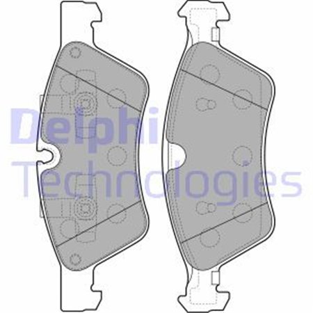 LP2125 Brake Pad Set, disc brake DELPHI