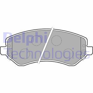 LP1773 Комплект тормозных колодок, дисковый тормоз DELPHI     