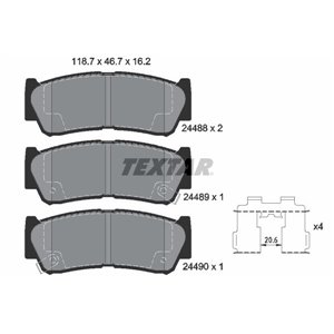 2448801 Brake Pad Set, disc brake TEXTAR - Top1autovaruosad