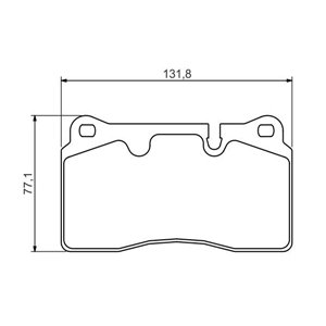 0 986 494 351  Brake pads set BOSCH 