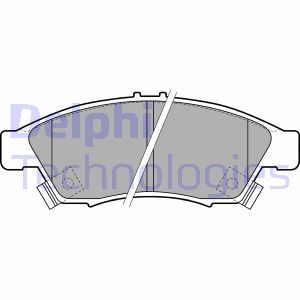 LP1739 Комплект тормозных колодок, дисковый тормоз DELPHI     