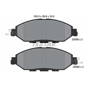 2558903 TEXTAR Piduriklotside komplekt, ketaspidur     