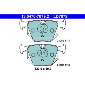 13.0470-7079.2 Brake Pad Set, disc brake ATE - Top1autovaruosad
