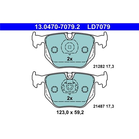 13.0470-7079.2 Brake Pad Set, disc brake ATE