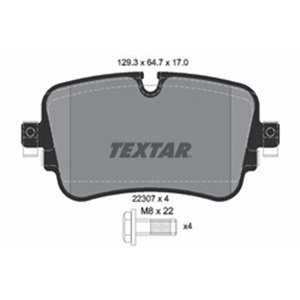 2230701  Brake pads set TEXTAR  - Top1autovaruosad