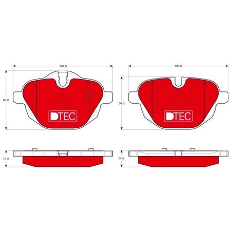 GDB1840DTE  Brake pads set TRW 