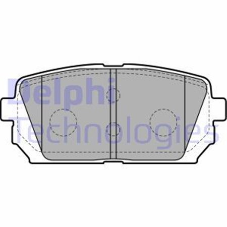 LP2051 Комплект тормозных колодок, дисковый тормоз DELPHI