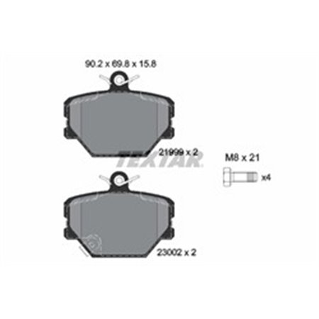 2199901 Brake Pad Set, disc brake TEXTAR