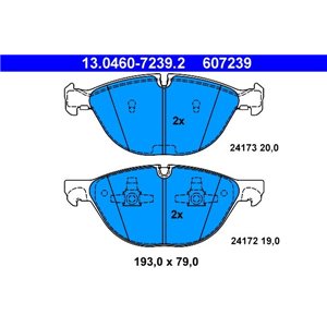 13.0460-7239.2 Bromsbeläggssats, skivbroms ATE - Top1autovaruosad