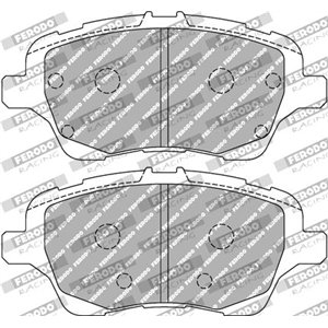 FCP4612H  Tuning Brake pads without road approval FERODO 