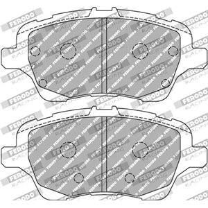 FCP4612H Bromsbeläggssats, skivbroms FERODO RACING - Top1autovaruosad