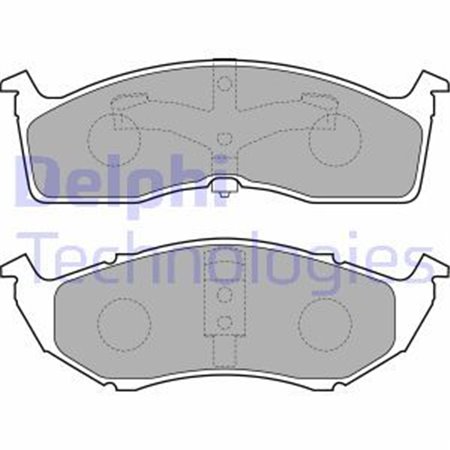 LP1531 Комплект тормозных колодок, дисковый тормоз DELPHI