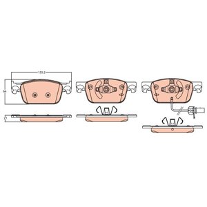 GDB2127 Brake Pad Set, disc brake TRW - Top1autovaruosad