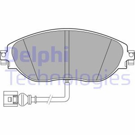 LP3389 DELPHI Piduriklotside komplekt, ketaspidur     