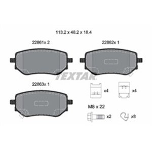 2286101  Brake pads set TEXTAR 