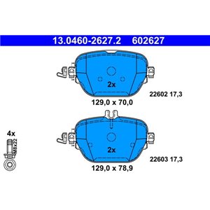 13.0460-2627.2 Комплект тормозных колодок, дисковый тормоз ATE - Top1autovaruosad