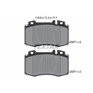 2327102 Brake Pad Set, disc brake TEXTAR - Top1autovaruosad