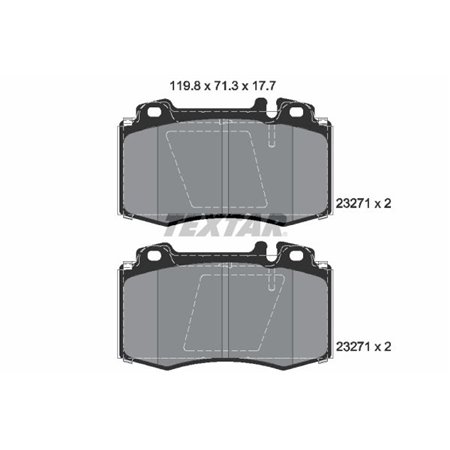 2327102 Brake Pad Set, disc brake TEXTAR